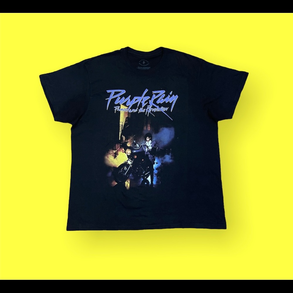 Purple Rain , Prince and the Revolution, Size-2XL, Black  T-Shirt .